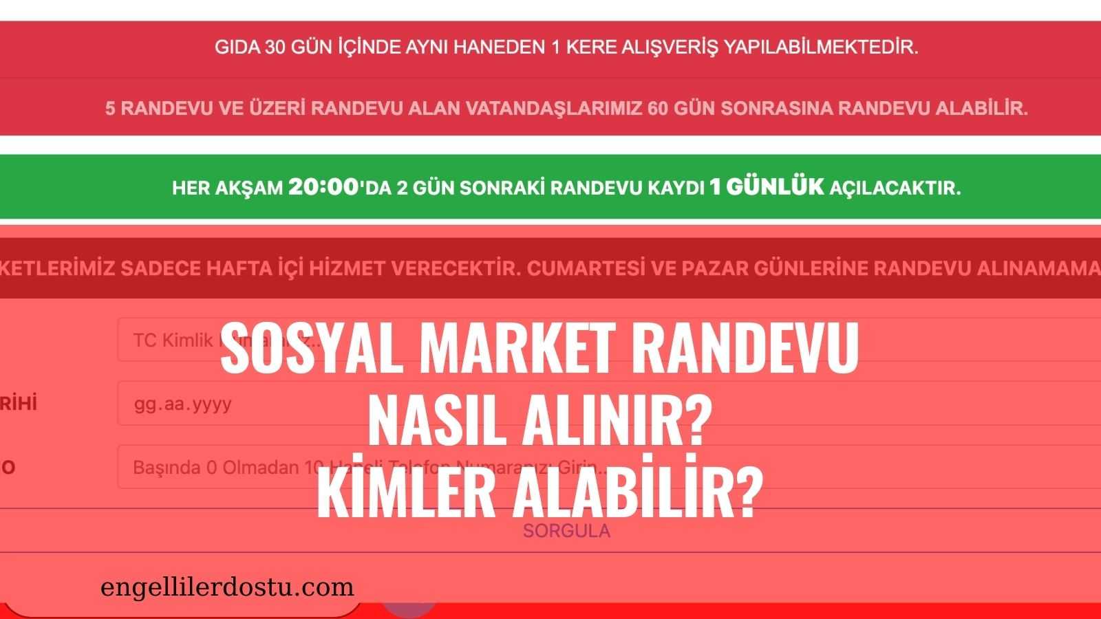 sosyal market adıyaman randevu