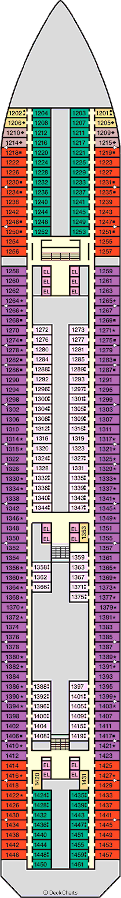 carnival splendor deck map