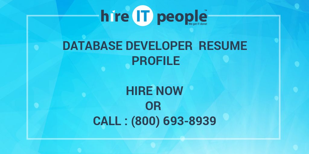 hire it resume database