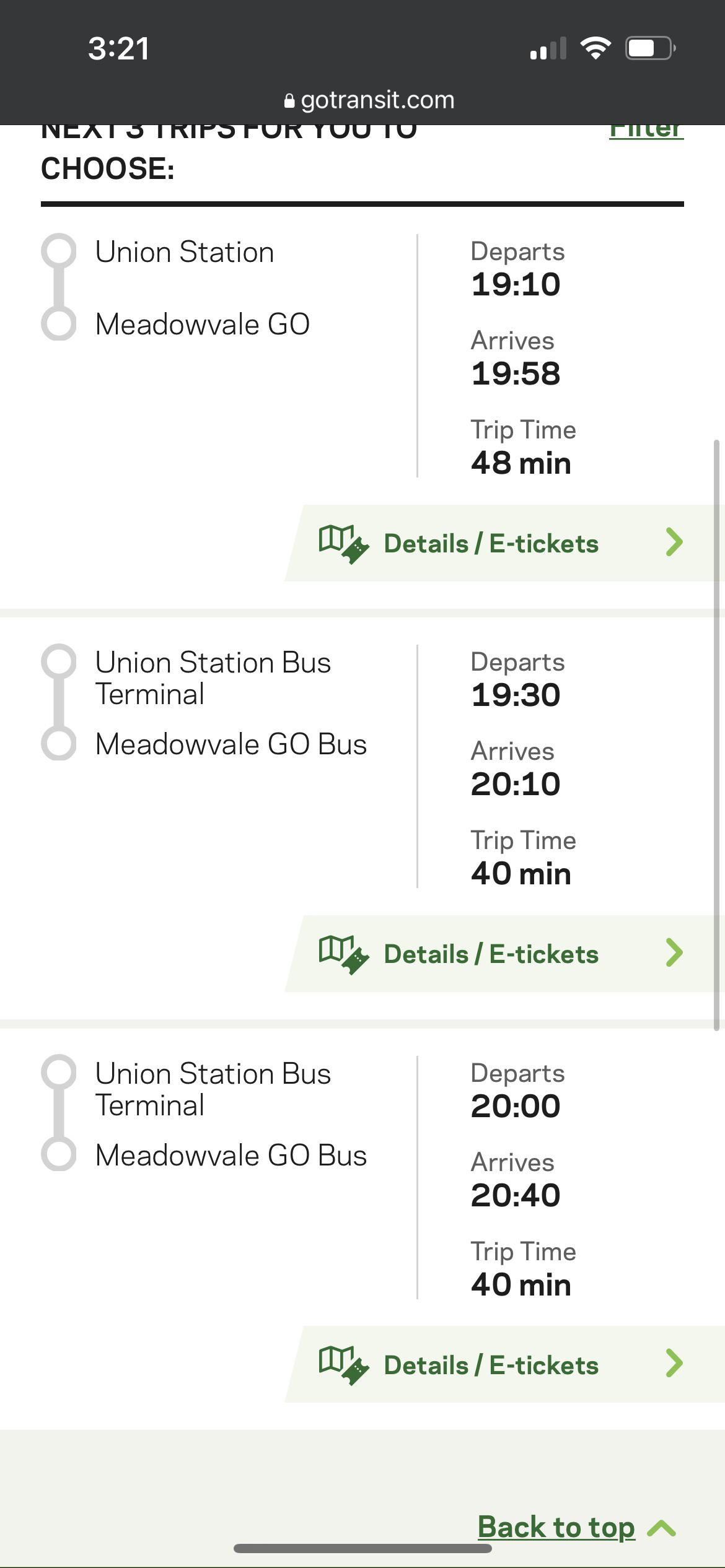 21b go bus schedule