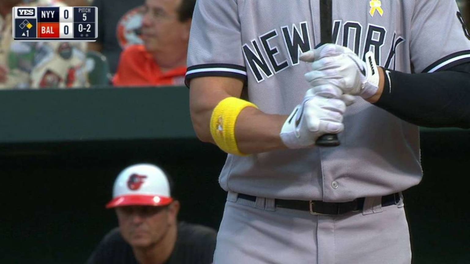 mlb yellow armbands