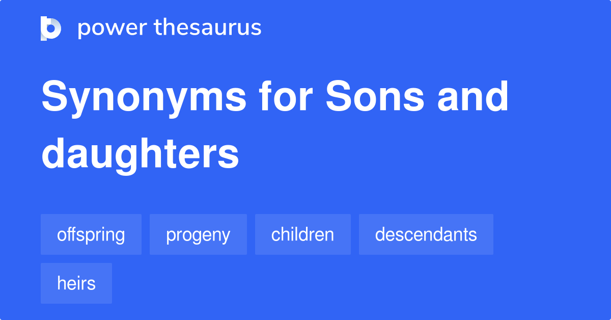 synonym for son