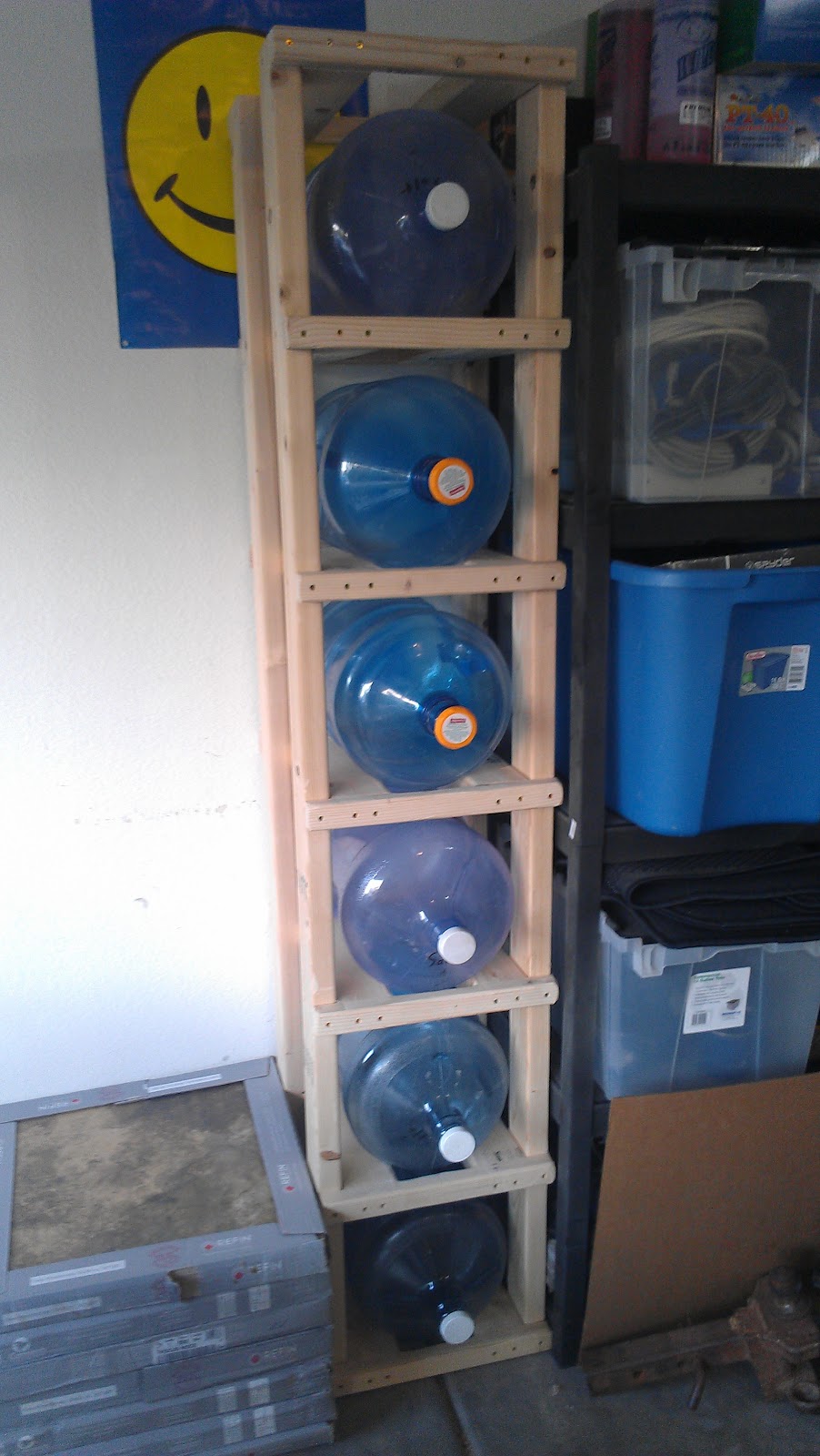 5 gallon water bottle storage rack