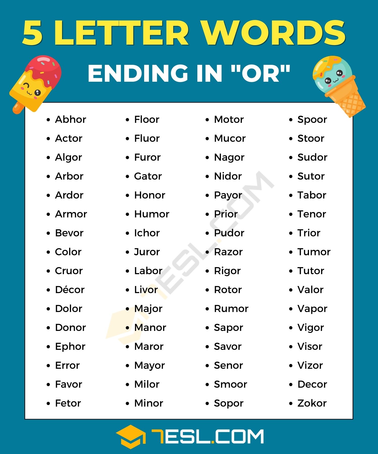 5 letter word ending que