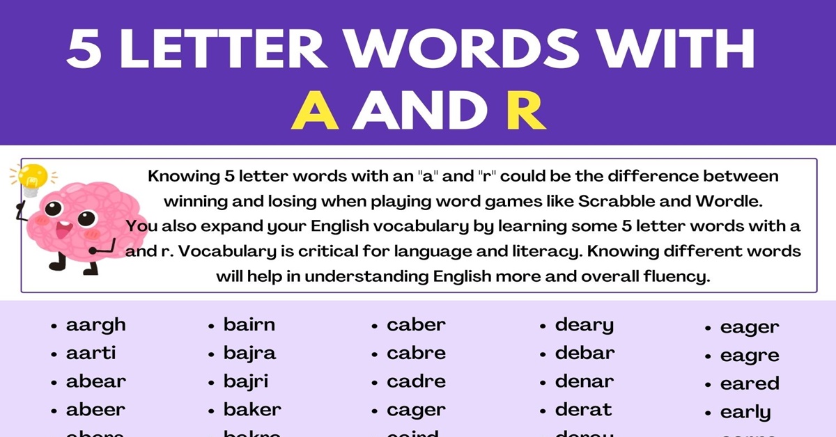 5 letter word starting with a and ending with re