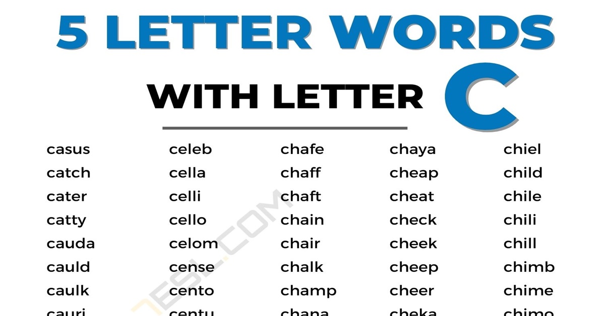 5 letter words with c and z