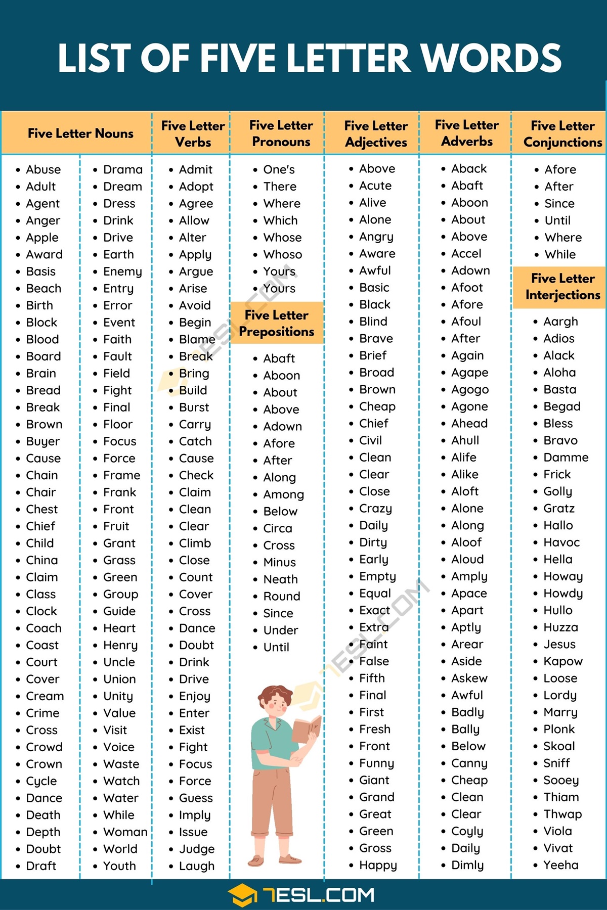 five letter words with als in middle