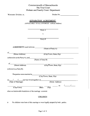 bc separation agreement template