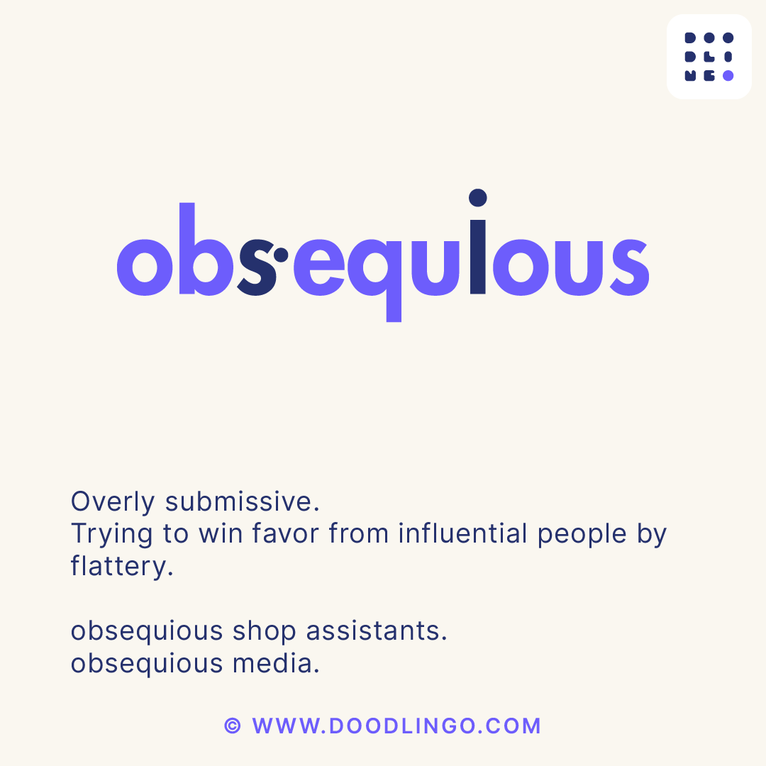 obsequious meaning