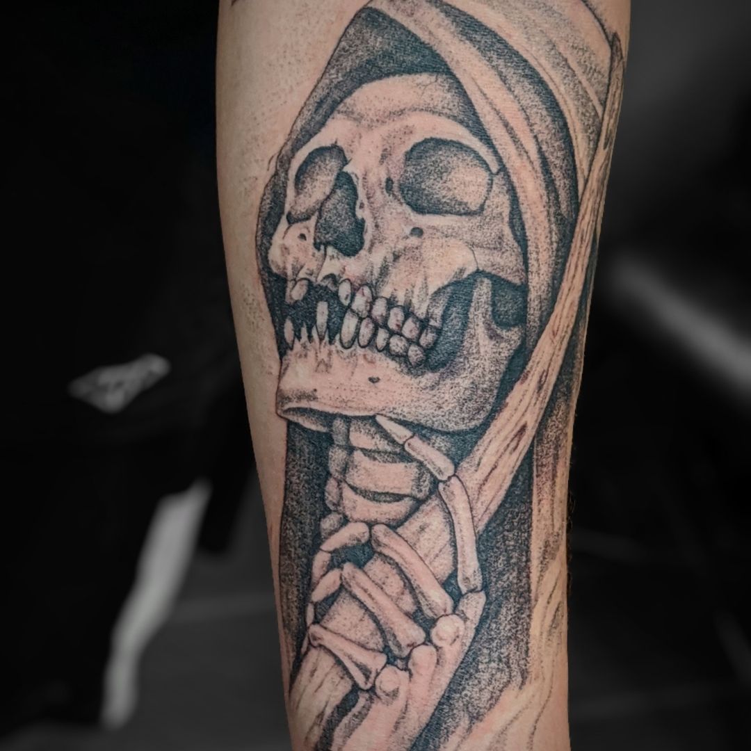 tattoo skeleton head