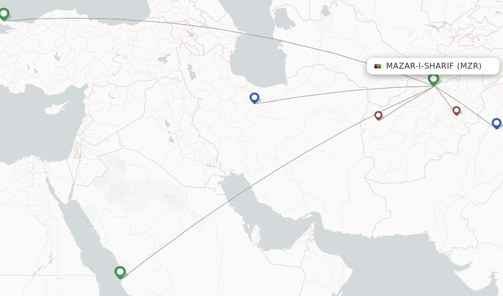 mazar i sharif to kabul flights