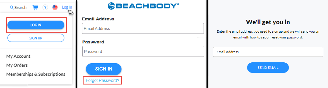 beachbody login