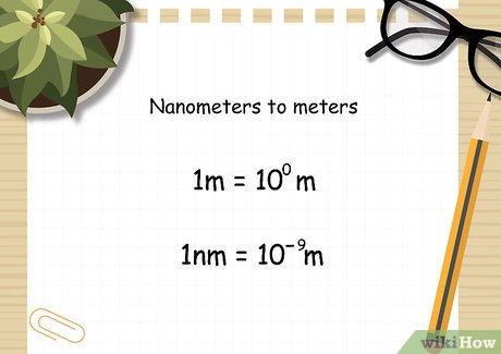 how to convert from meter to nanometer