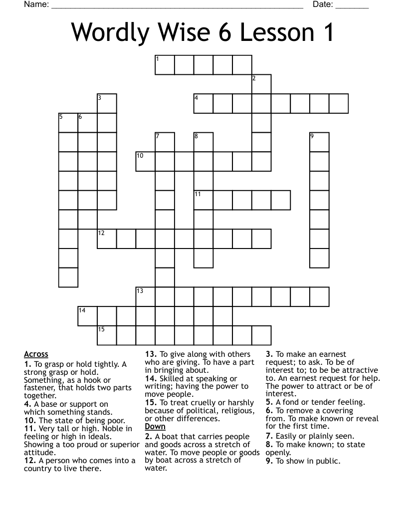 earnest request crossword