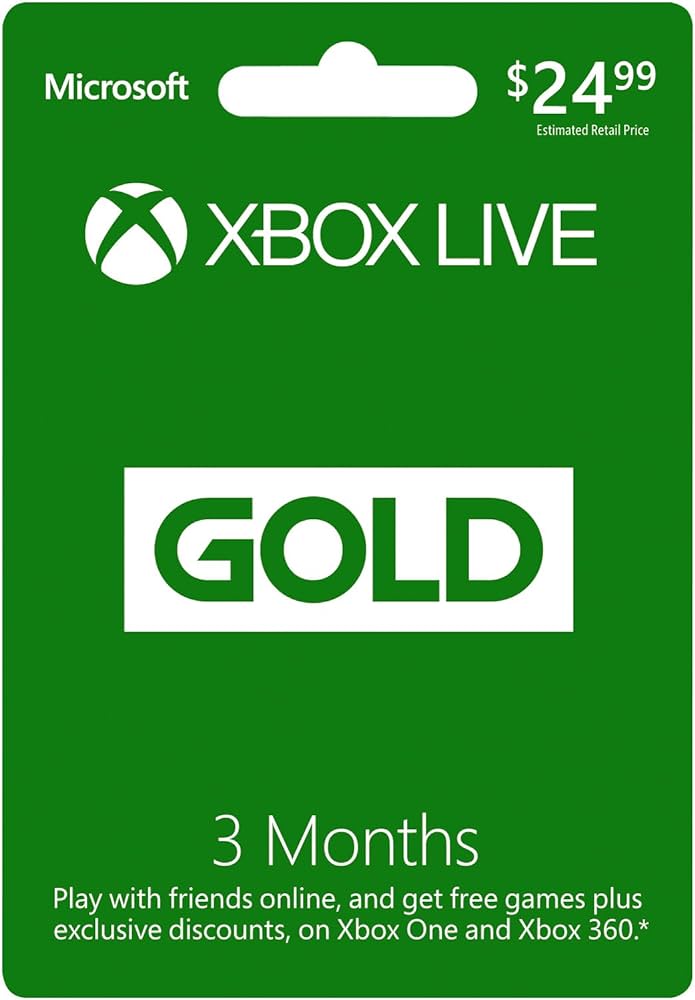 xbox live three months