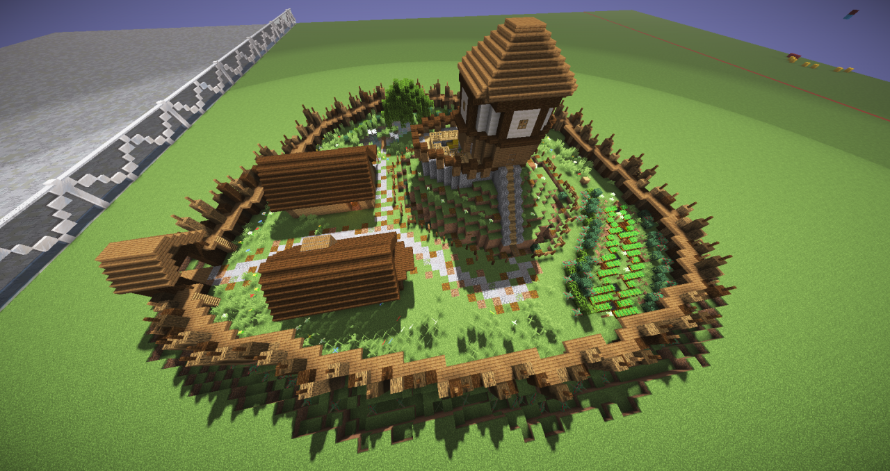 motte and bailey castle minecraft