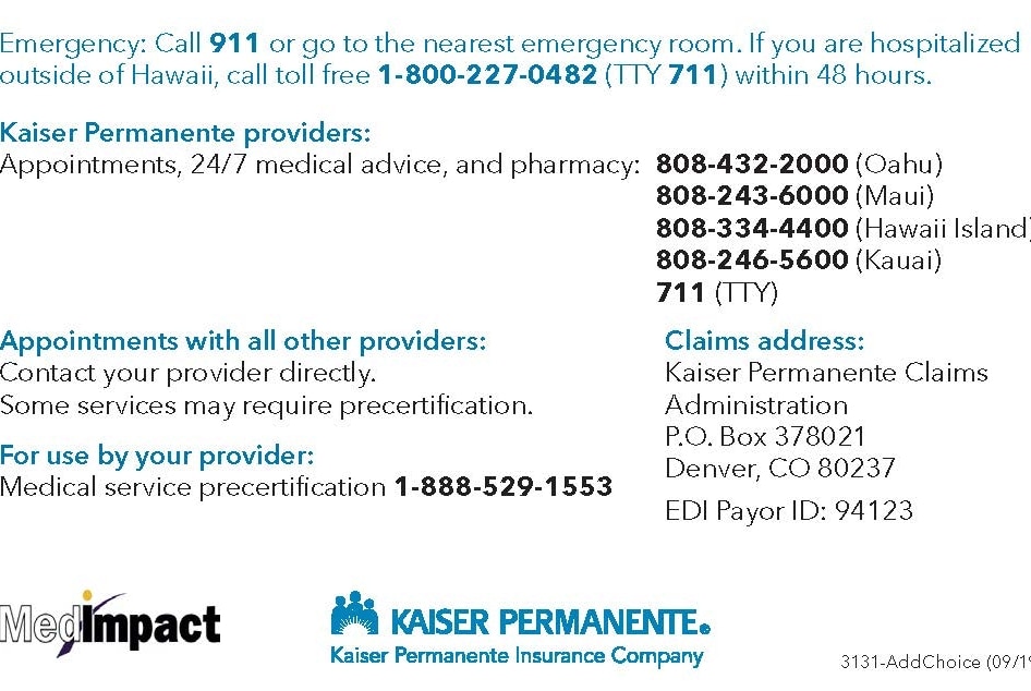which pharmacies take kaiser insurance oregon