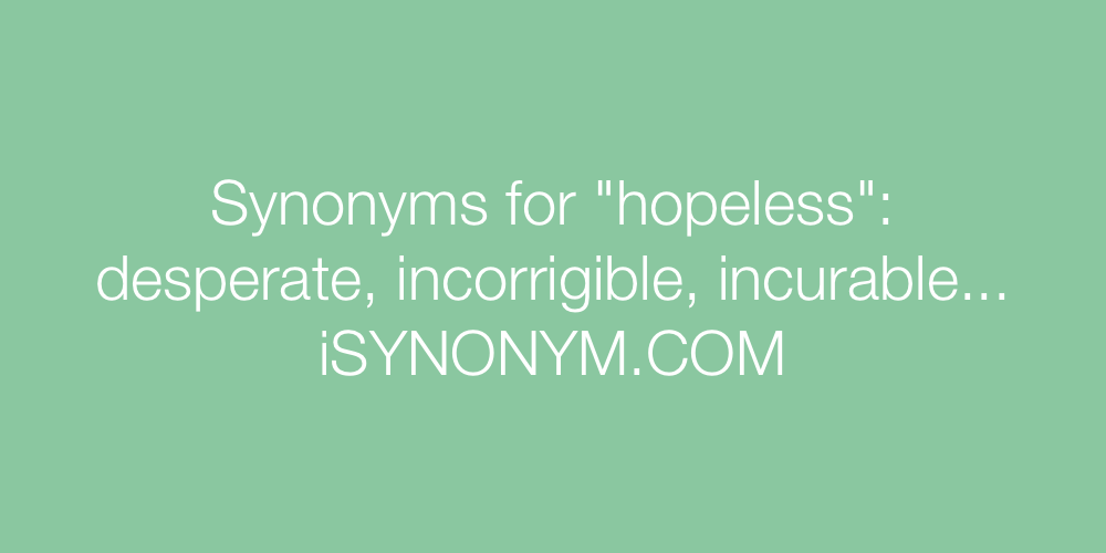 hopeless synonyms
