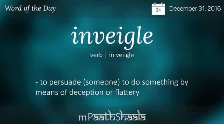 inveigled meaning