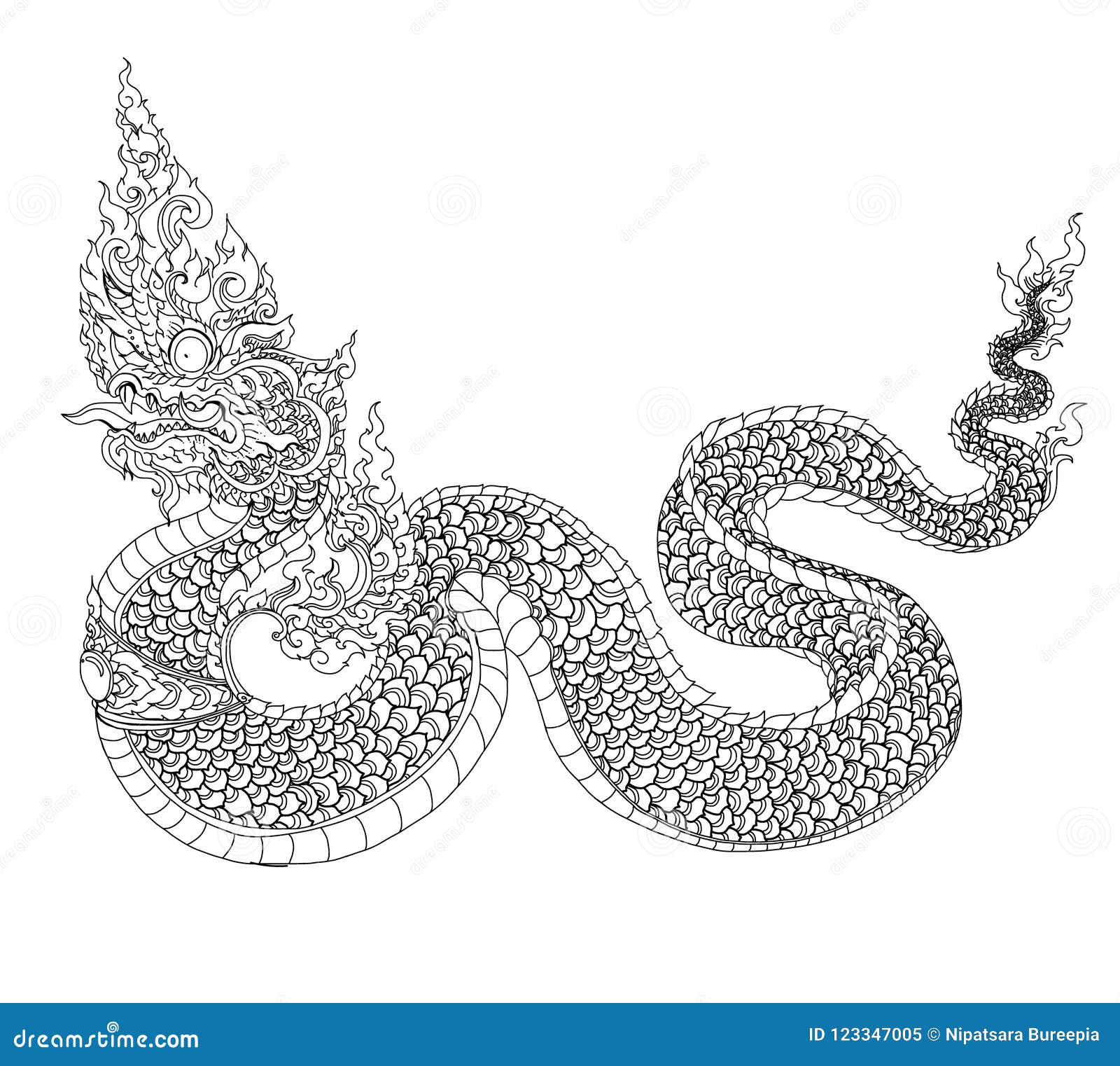 naga tattoo design