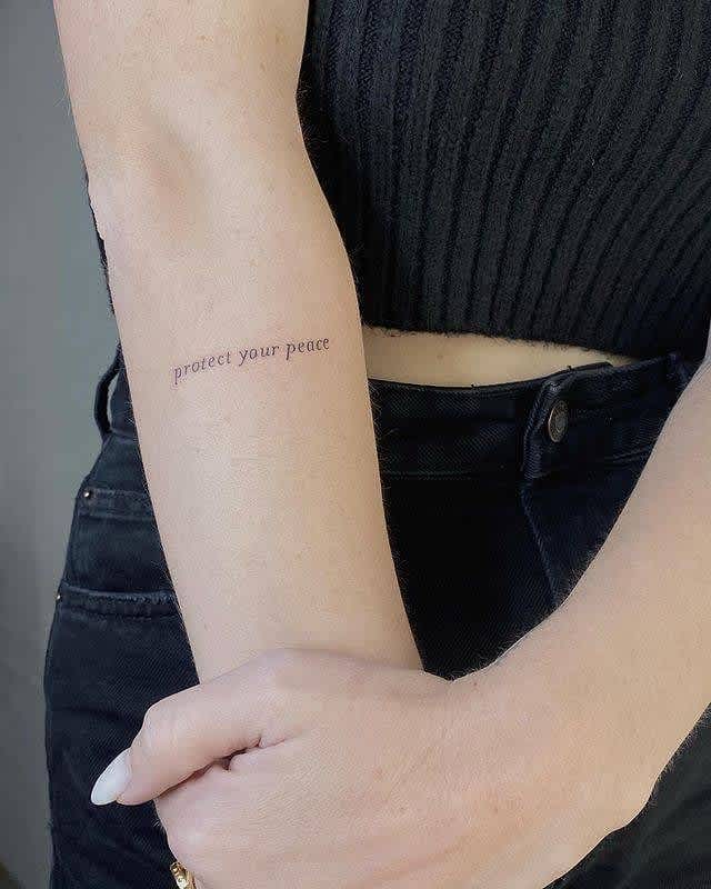 small quote tattoos