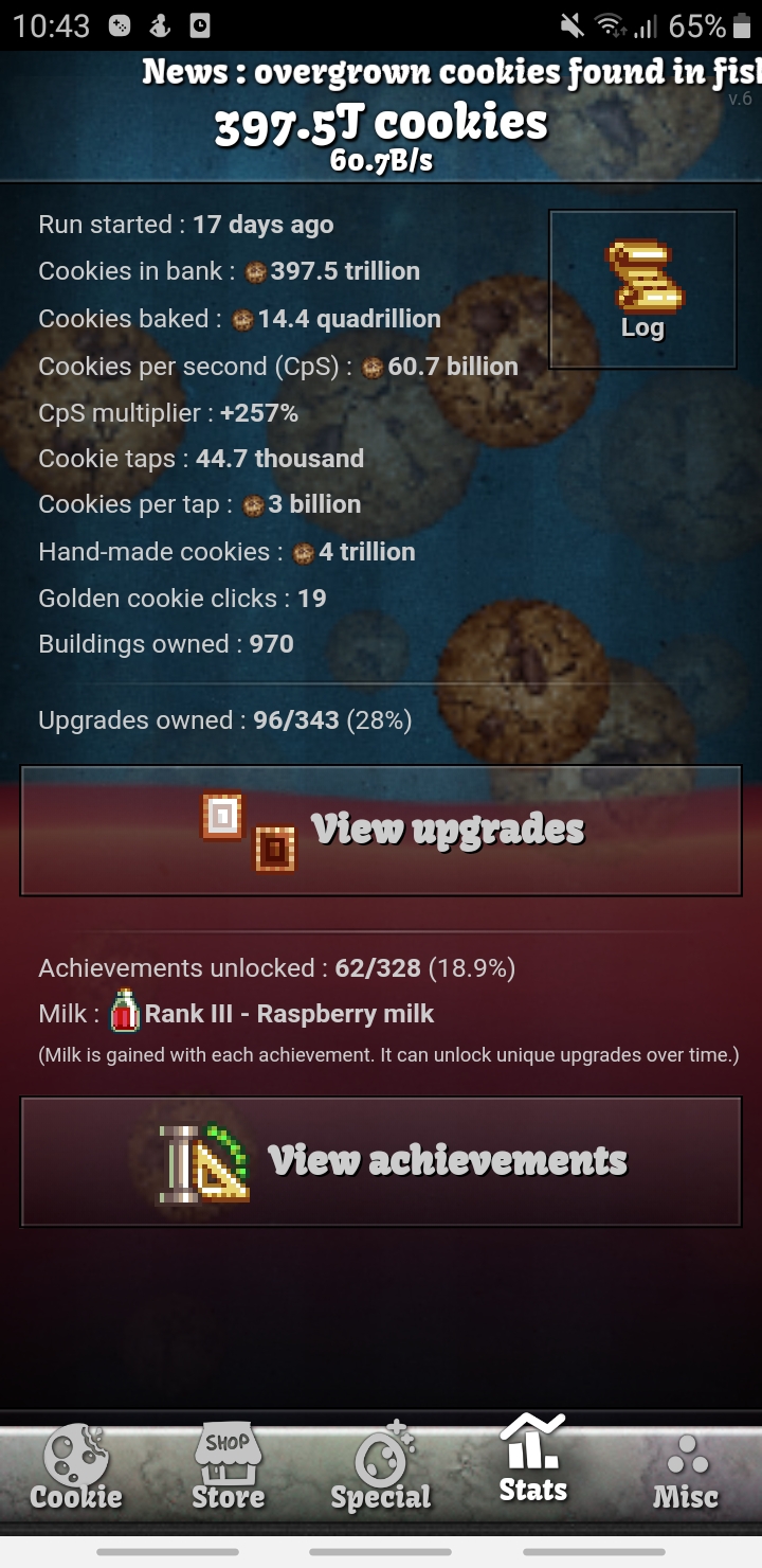 cookie clicker android achievements