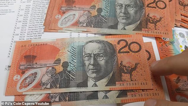 rare australian $20 notes serial numbers