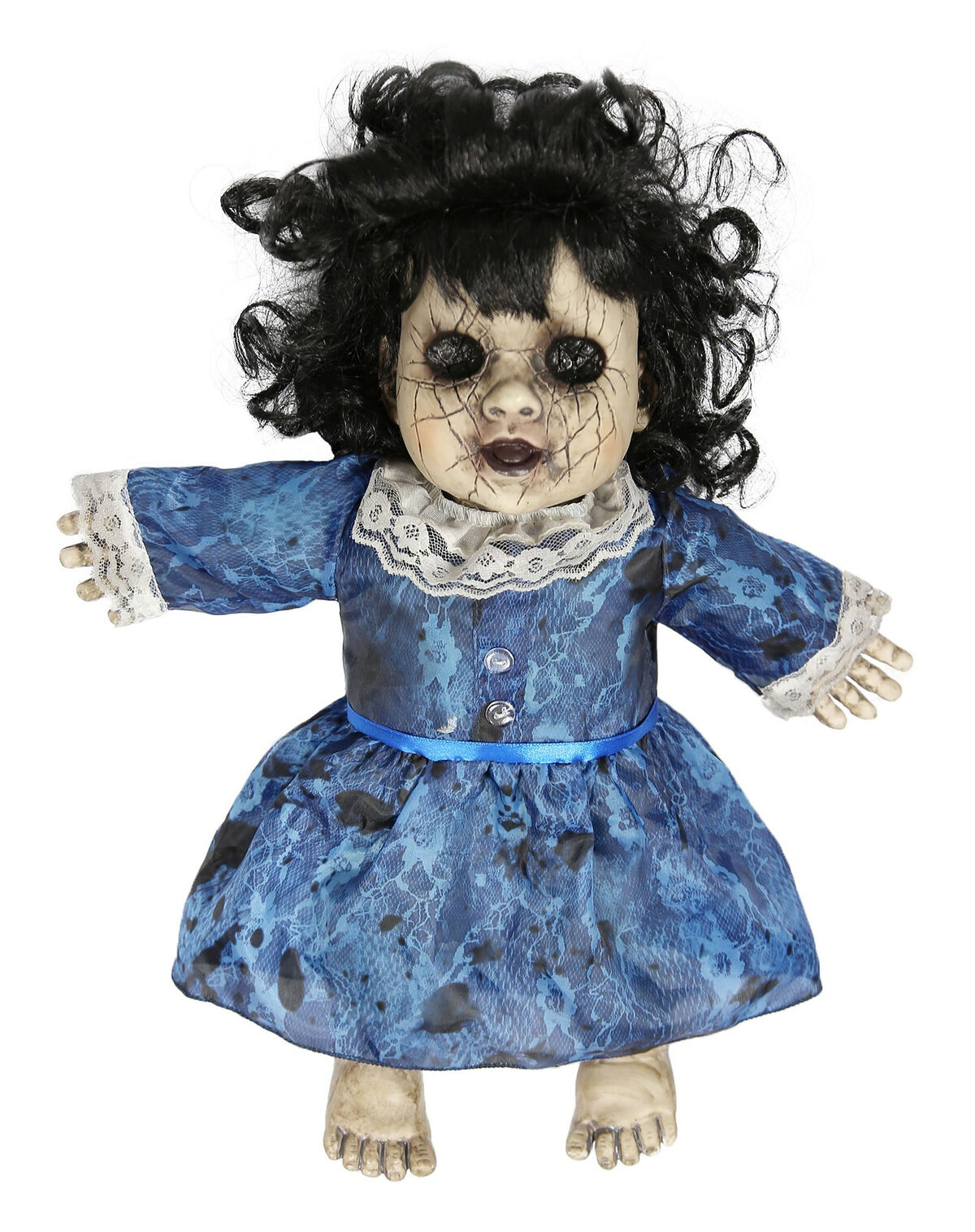 blue scary doll