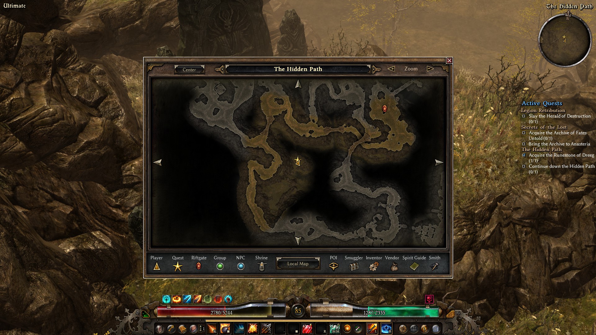 grim dawn hidden path