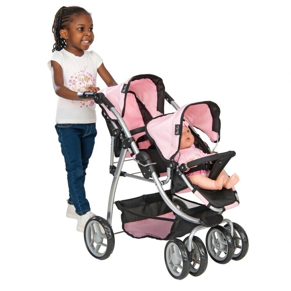 dolls twin pushchair