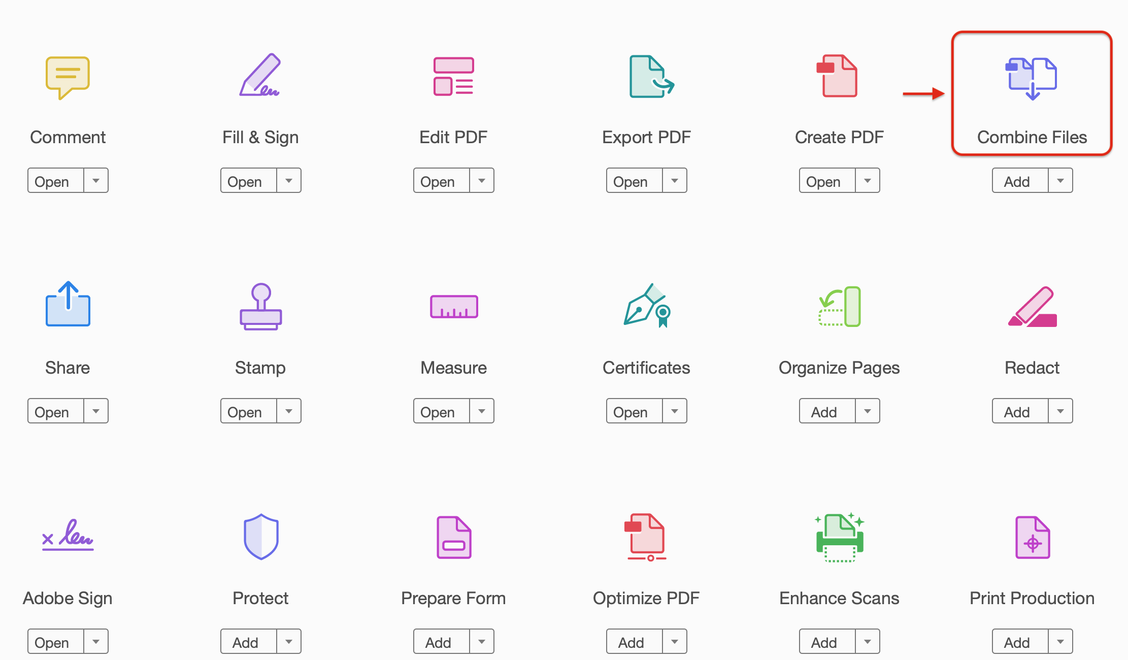 adobe pdf merge