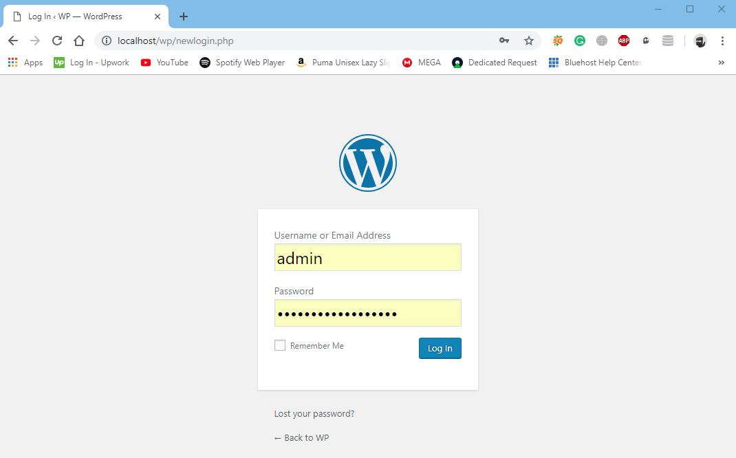 localhost wordpress wp admin plugins php