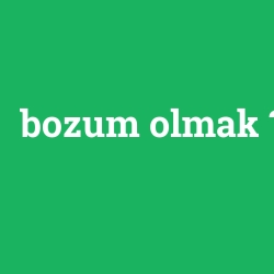 bozum olmak