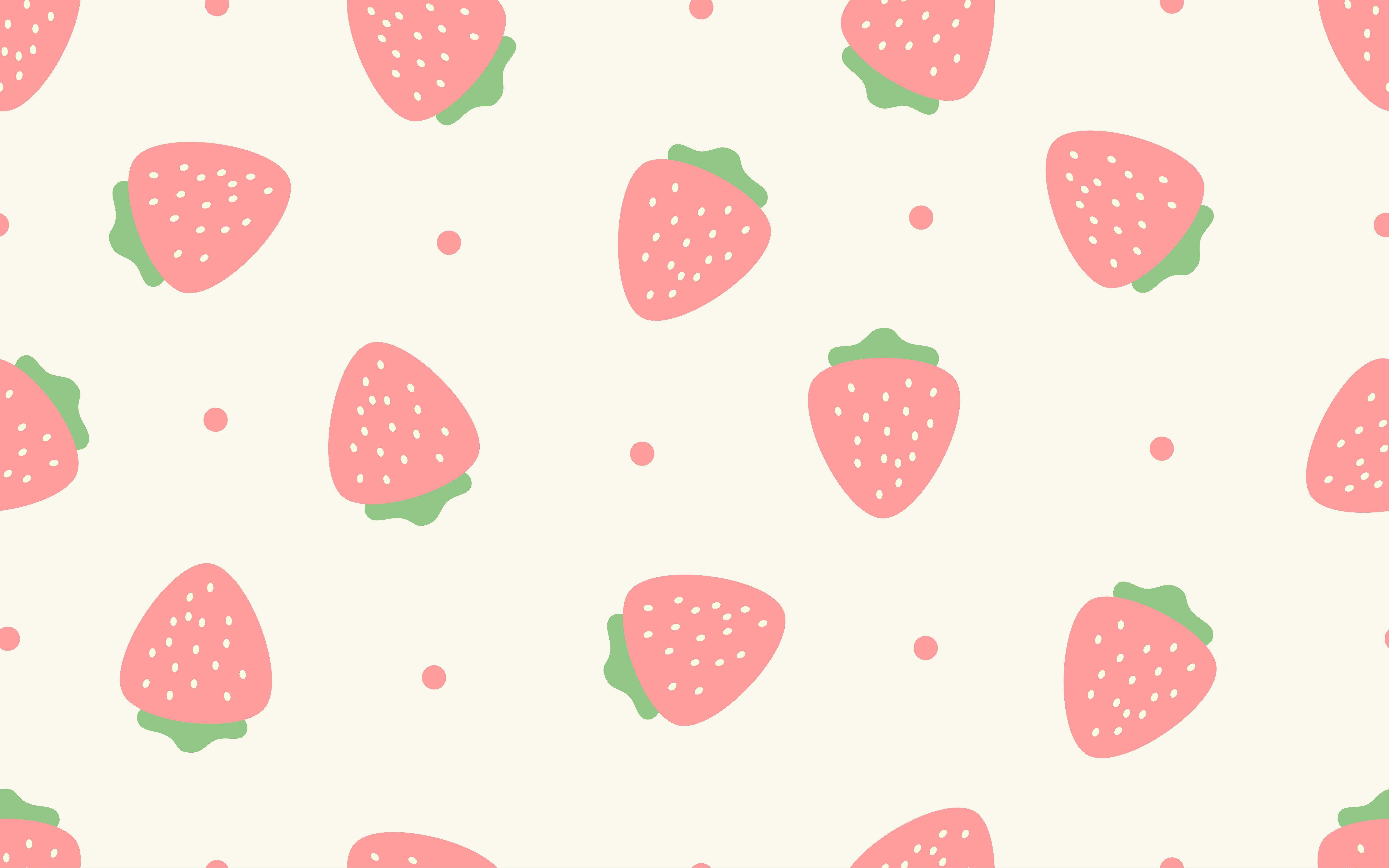 aesthetic strawberry background