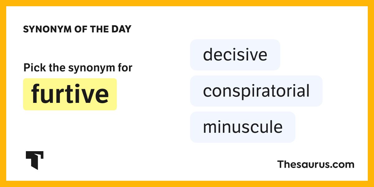 furtive synonym