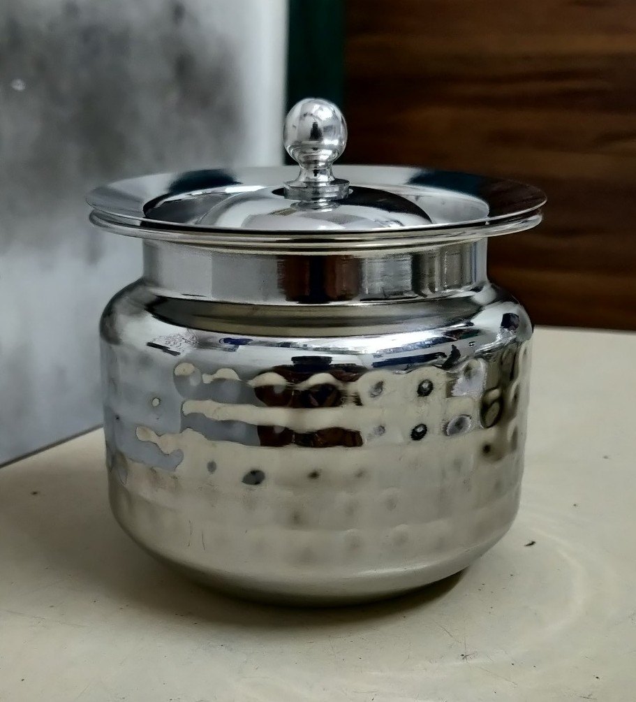 stainless steel ghee pot