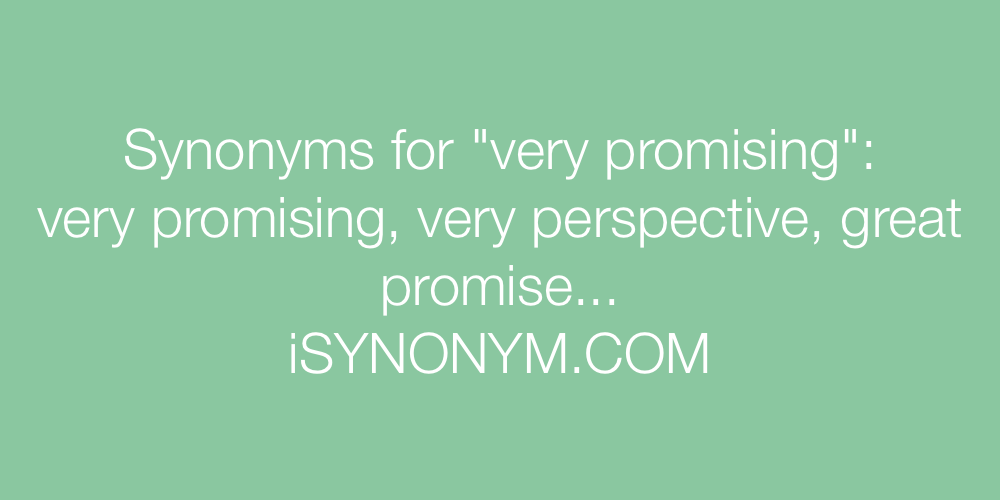 synonym promising