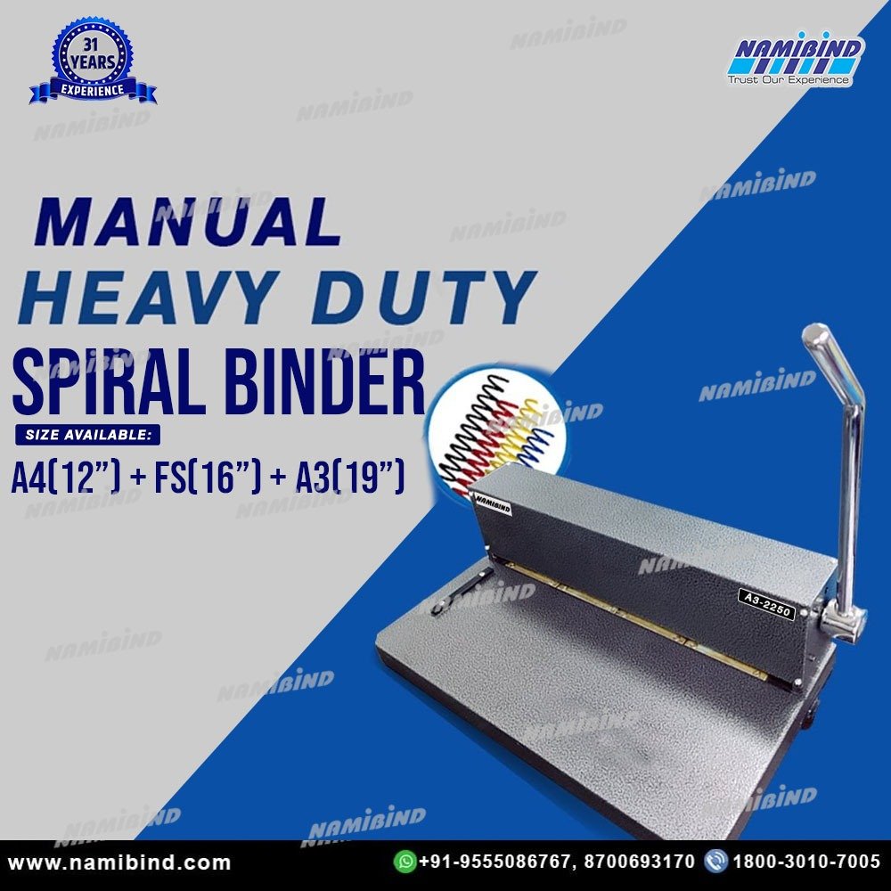 heavy duty spiral binding machine
