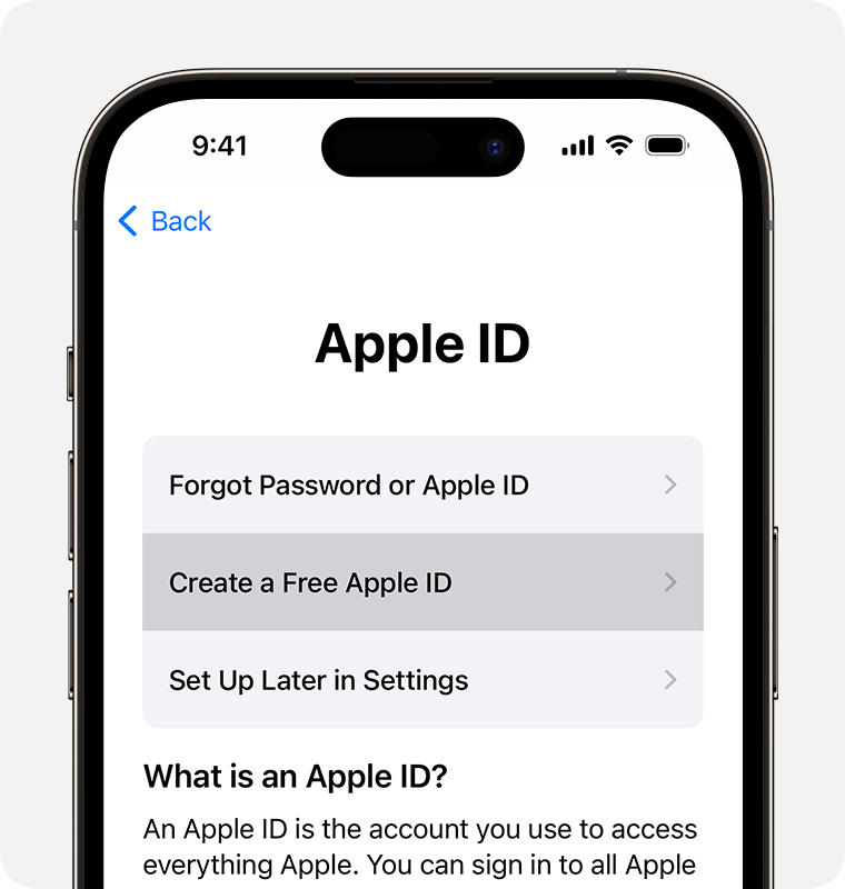 icloud id make