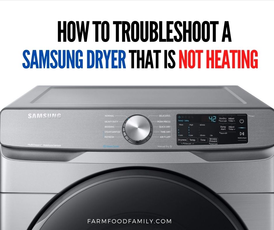 samsung dryer not heating