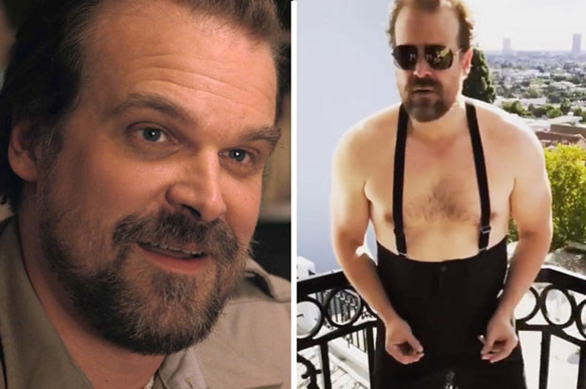 david harbour shirtless