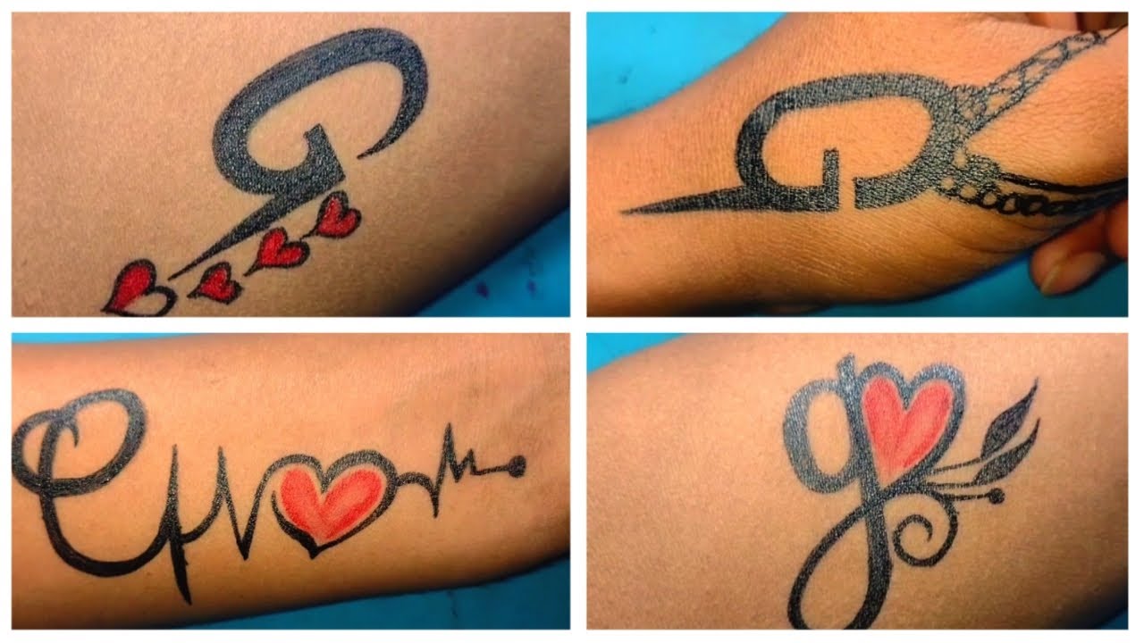 g letter tattoo designs