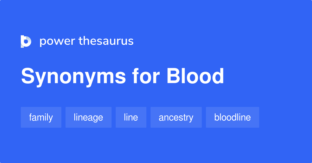 blood thesaurus