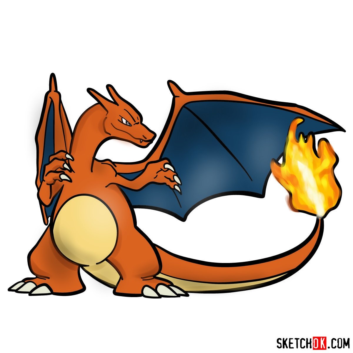 how do you draw charizard