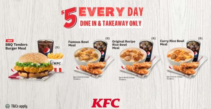 kfc value meal burger starting price