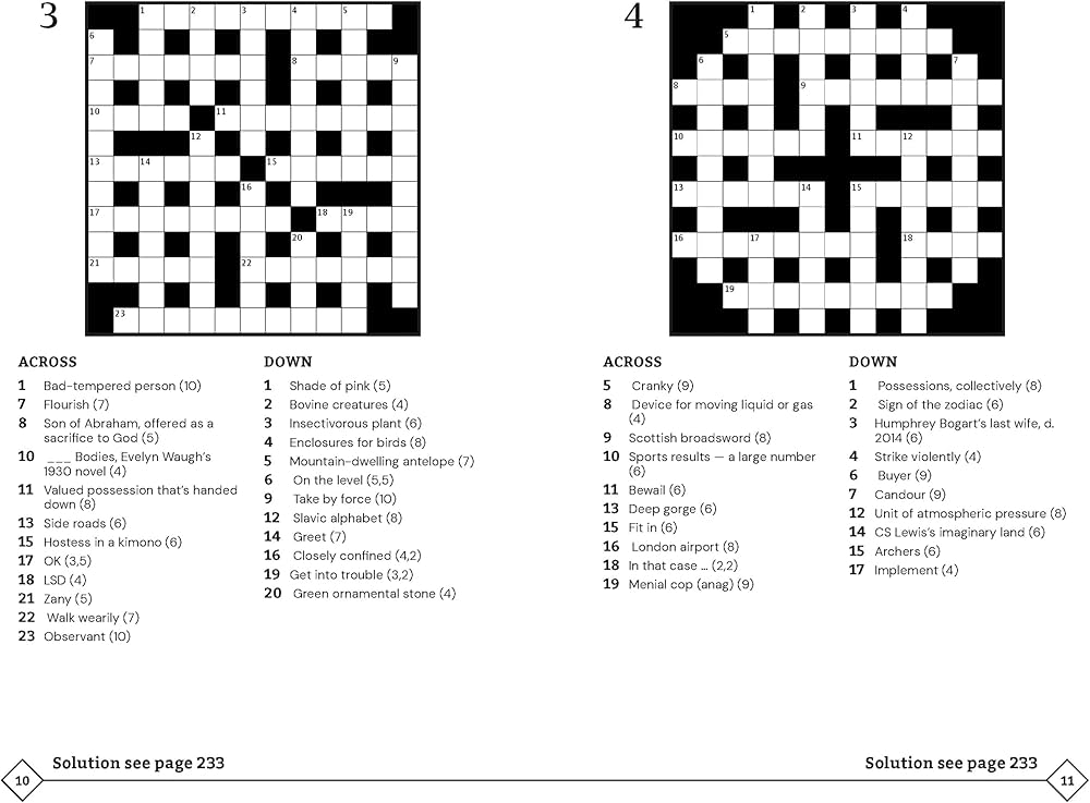 most bad tempered crossword