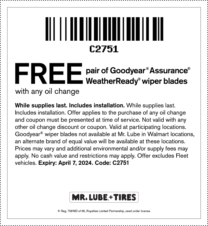 mr lube windshield wiper coupon 2023