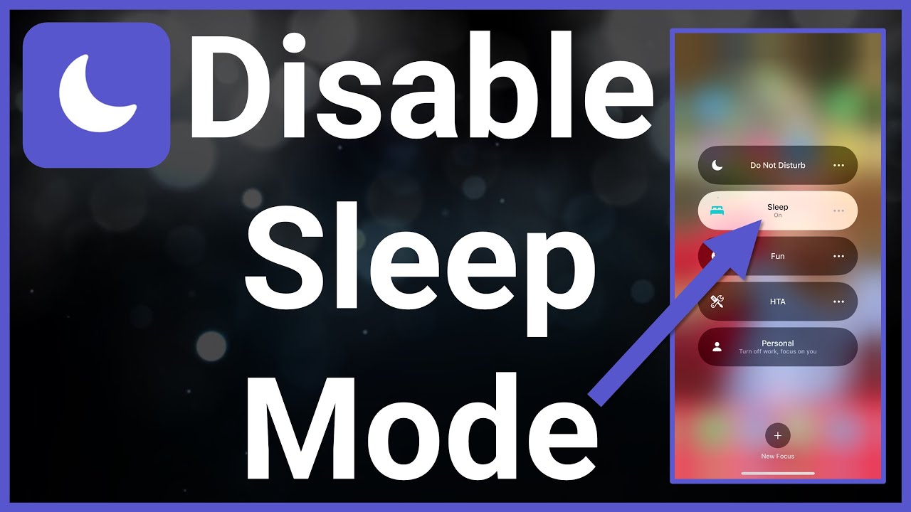 how to turn sleep mode off on iphone