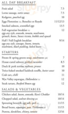 dean street townhouse menu with prices