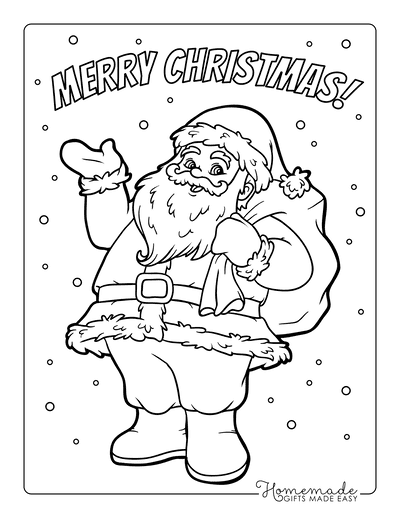 free pictures of santa claus to print